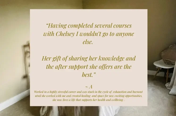 Student review of a Chelsey Sturgeon holistic therapy course