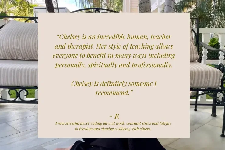 Student review of a Chelsey Sturgeon holistic therapy course