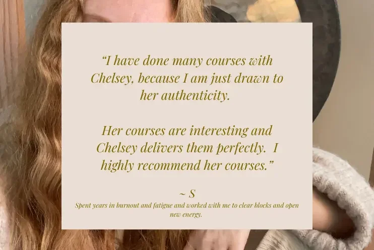 Student review of a Chelsey Sturgeon holistic therapy course